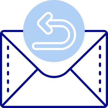 E- posta simgesinin vektör illüstrasyonu