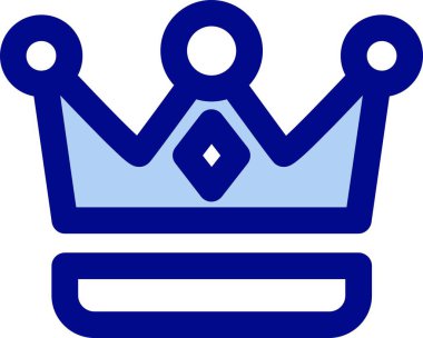 Taç. Web simgesi basit illüstrasyon