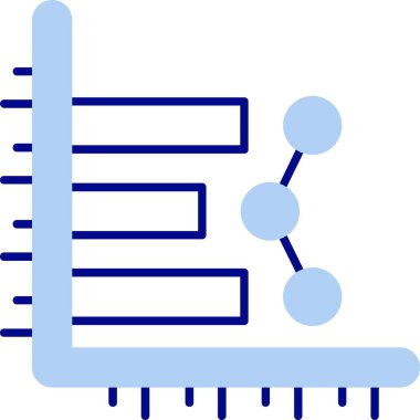 Bir grafiğin vektör illüstrasyonu