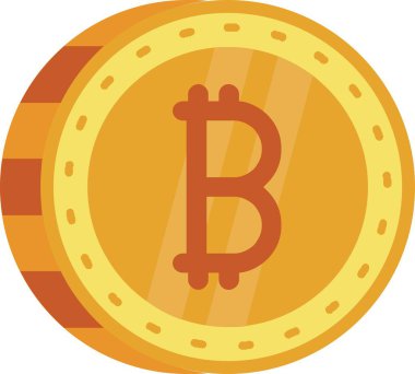 Bitcoin simgesi vektör illüstrasyonu
