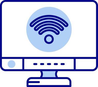 Wifi simgesi, vektör illüstrasyonu