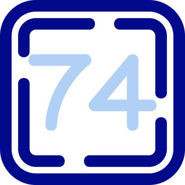 7 - sayı vektör simgesi - vektör