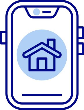 akıllı ev simgesi tasarım vektörü