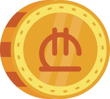 Bitcoin para birimi simgesi, vektör illüstrasyonu