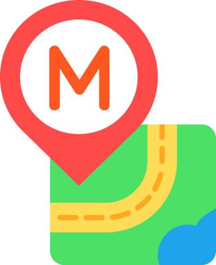 konum haritası pin simgesi düz biçimli