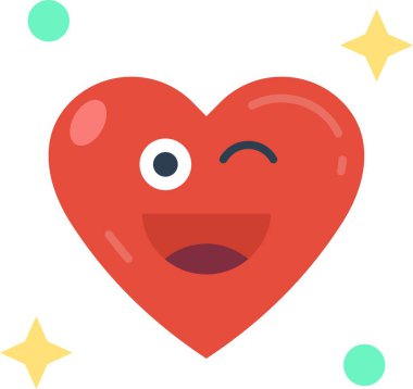 kalp, aşk vektörü, illüstrasyon, simge, logo.