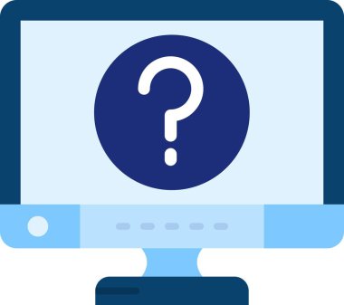 Soru işareti. Basit tasarım