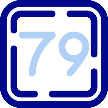 777 simge vektör illüstrasyonu