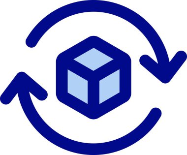 Mavi ve beyaz arkaplanın vektör çizimi