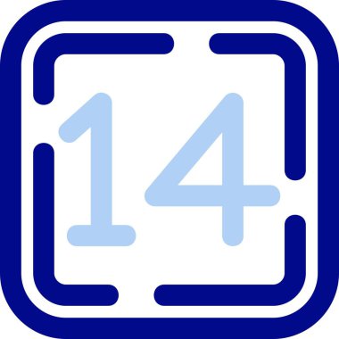 Çemberdeki 11 numaralı simge, vektör illüstrasyonu