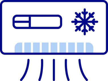 Kar Tanesi ikonu vektör çizimi tasarımı