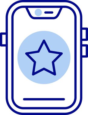 Hareket eden telefon simgesi, anahat stili