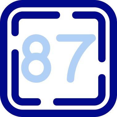 879 simgesi. 9 numara.