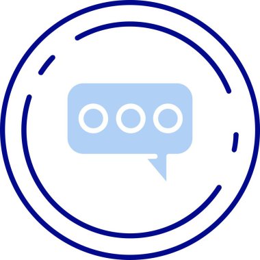 Konuş. Web simgesi basit illüstrasyon