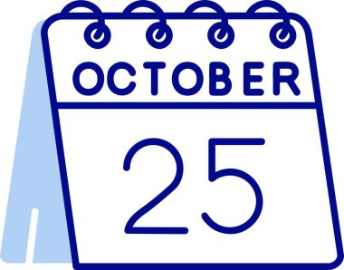 Ekim 'in 30' u - düz takvim günü simgesi