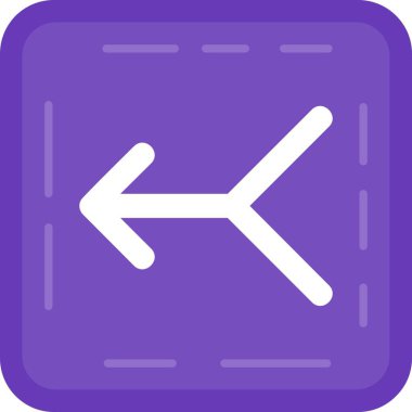 ok yönü simgesi ana hat biçiminde