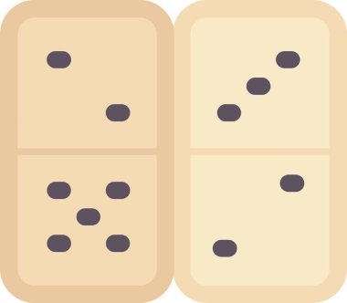 Dice oyun vektör simgesi