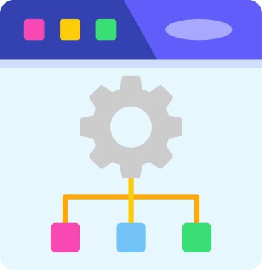 ağ web simgesi, vektör çizim