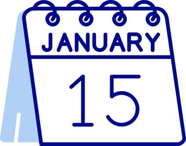 Takvim simgesi tasarımı, vektör illüstrasyonu