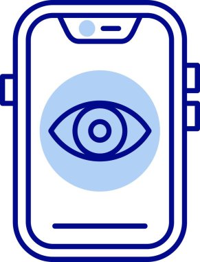 Göz simgesini, basit vektör çizim