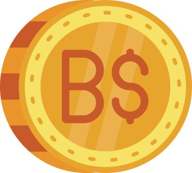 Para birimi simgesi, paranın vektör illüstrasyonu