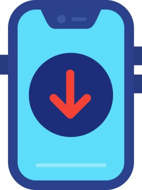 Vektör akıllı telefon simgesi illüstrasyonu