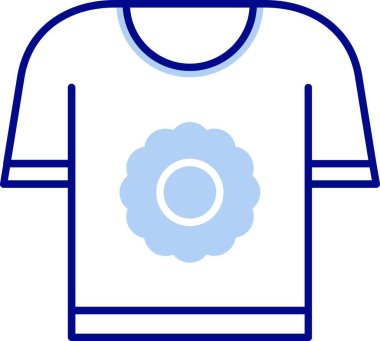 Beyaz gömleğin vektör illüstrasyonu