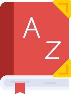 kitap düz vektör simgesi