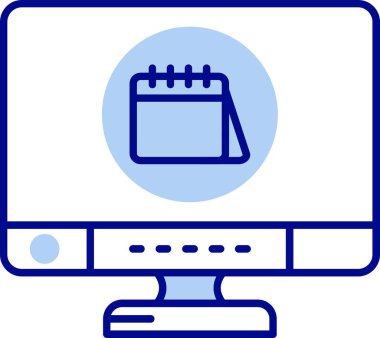 dizüstü bilgisayar simgesi, vektör illüstrasyonu