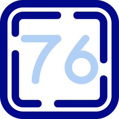 Bir takvimin beyaz simgesinin vektör illüstrasyonu