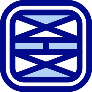 Bayrak. Web simgesi basit illüstrasyon