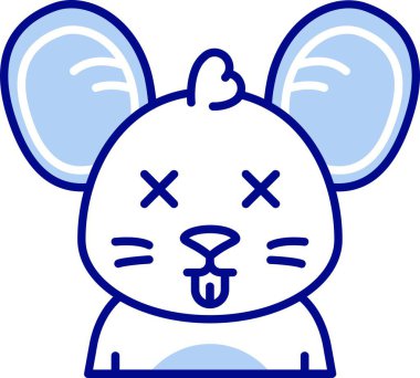 hayvan kedi memelisi simgesi - taslak biçimi