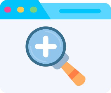 Arama motoru optimizasyon renk vektörü simgesi tasarımı