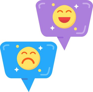 emoji sohbet simgesi, çizgi film biçimi