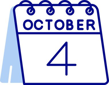 Ekim 'de yazıtlı takvim