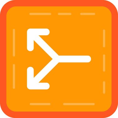 ok yönü simgesi ana hat biçiminde