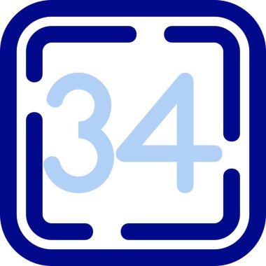 3 numaralı işaret simgesi vektör illüstrasyonu