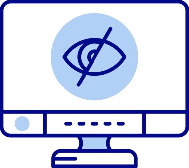 Göz. Web simgesi basit illüstrasyon
