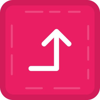 ok yönü simgesi ana hat biçiminde