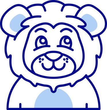 Hayvan ayı hayvan simgesi taslak biçiminde