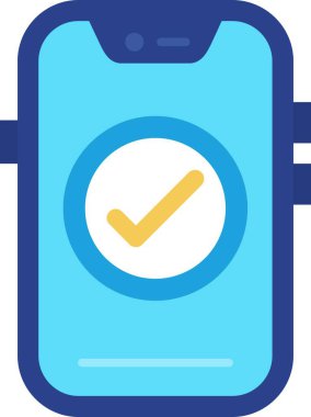 vektör düz simgesini kontrol et