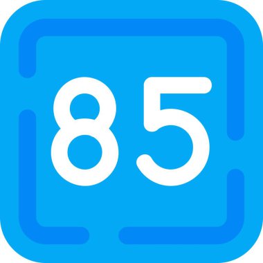 6 numaralı vektör simgesi tasarımı