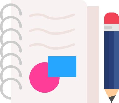 kalem ve cetvel vektör tasarımlı dizüstü bilgisayar