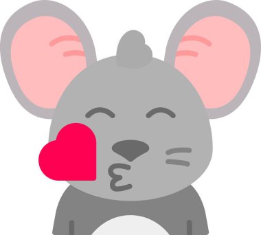 Sevimli koala, aşk, ya da diğer gün, aşk ikonu, vektör illüstrasyonu