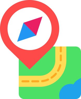 konumu harita simge vektör