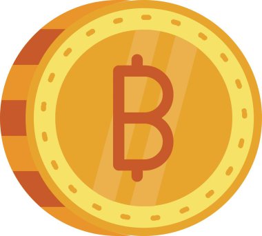 Eğilim biçimi izole edilmiş arkaplanda bitcoin simgesi