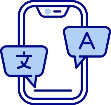 Cep telefonu, mesaj ve mesajın vektör simgesi