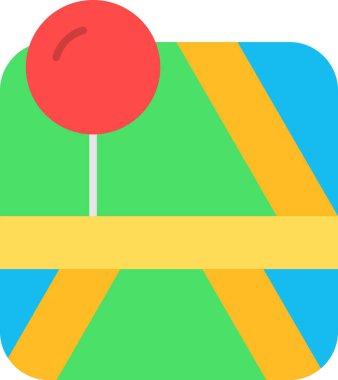 Bir bayrak simgesinin vektör illüstrasyonu