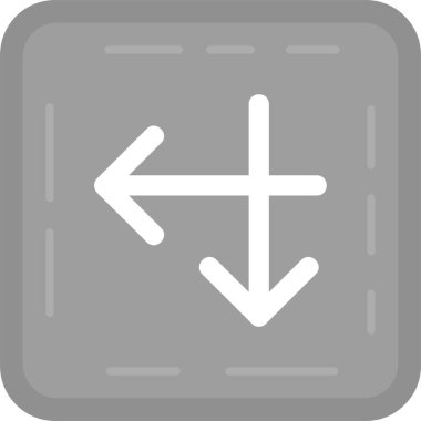 ok sağ vektör simgesi. resim biçimi bir düz simge sembolü, yuvarlak kare düğme, gri ve gri renkler.