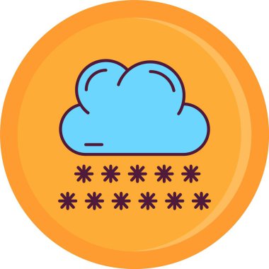 Bulut. Web simgesi basit tasarım